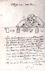 "Ultissima verba", teckning av Arthur Rimbaud, 1875